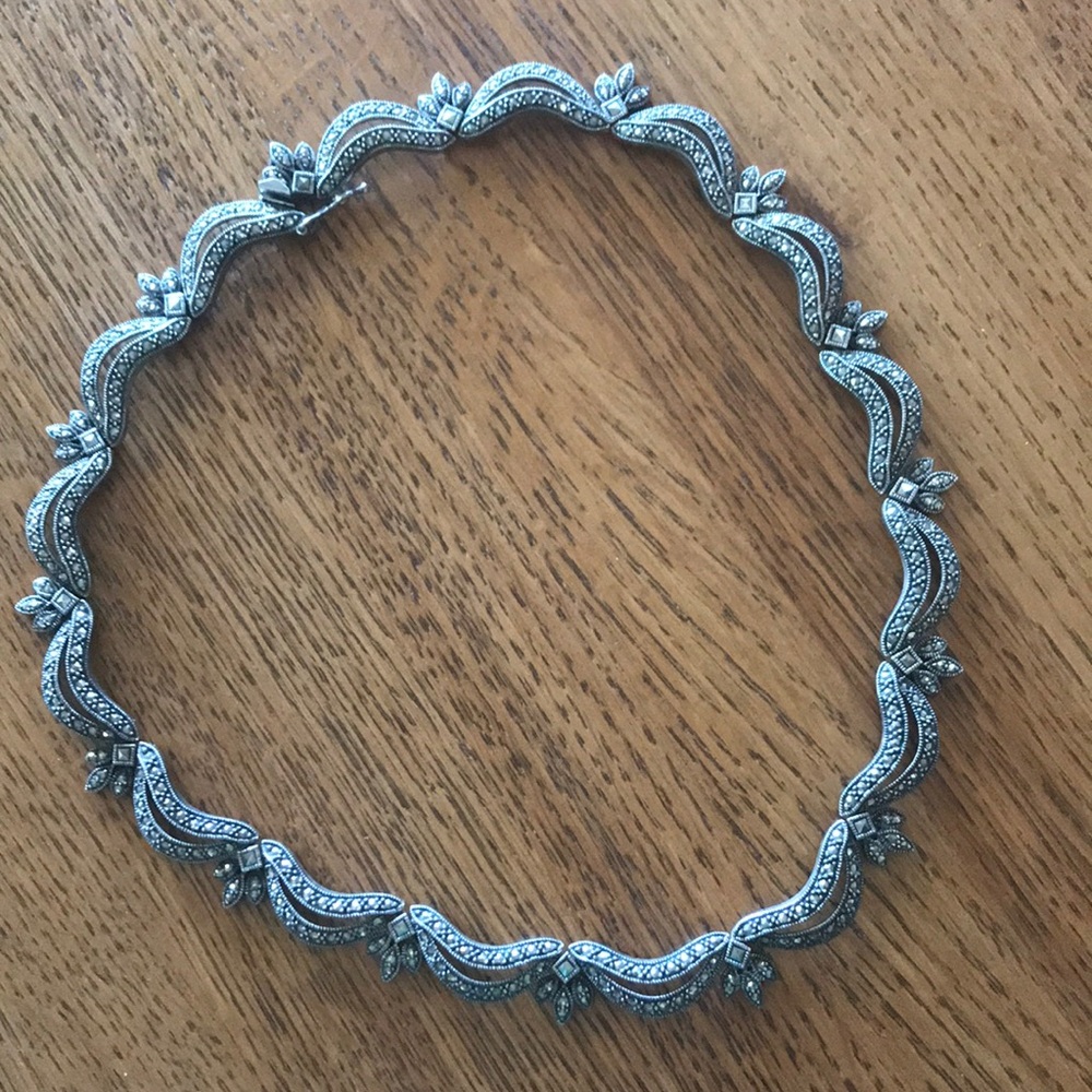 Vintage marcasite necklace